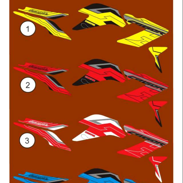 STRIPING STICKER STIKER OLD CB150R LAMA GRAFIS NASS