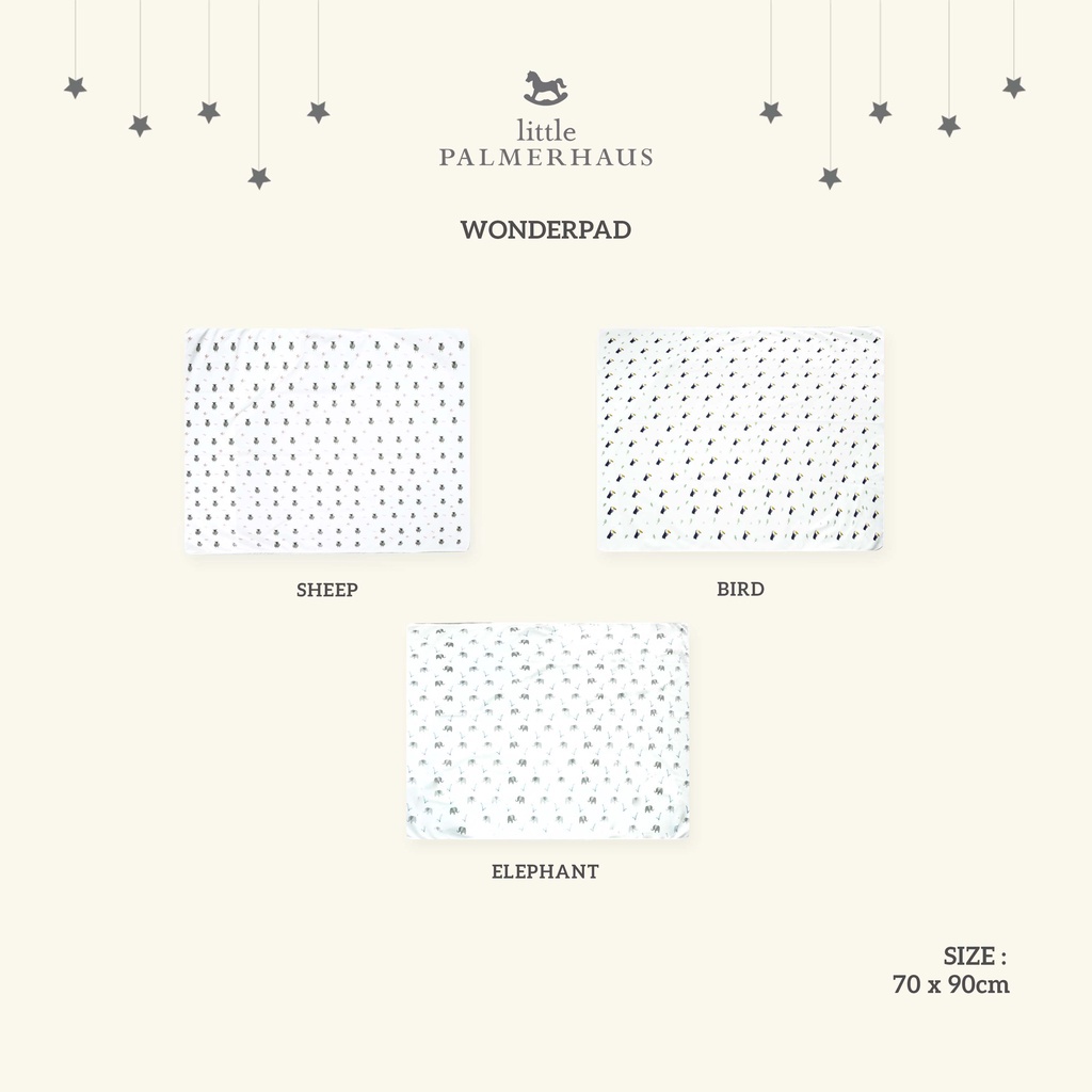 Little Palmerhaus Wonderpad (Perlak) Waterproof Alas Ompol Bayi (Motif Random)