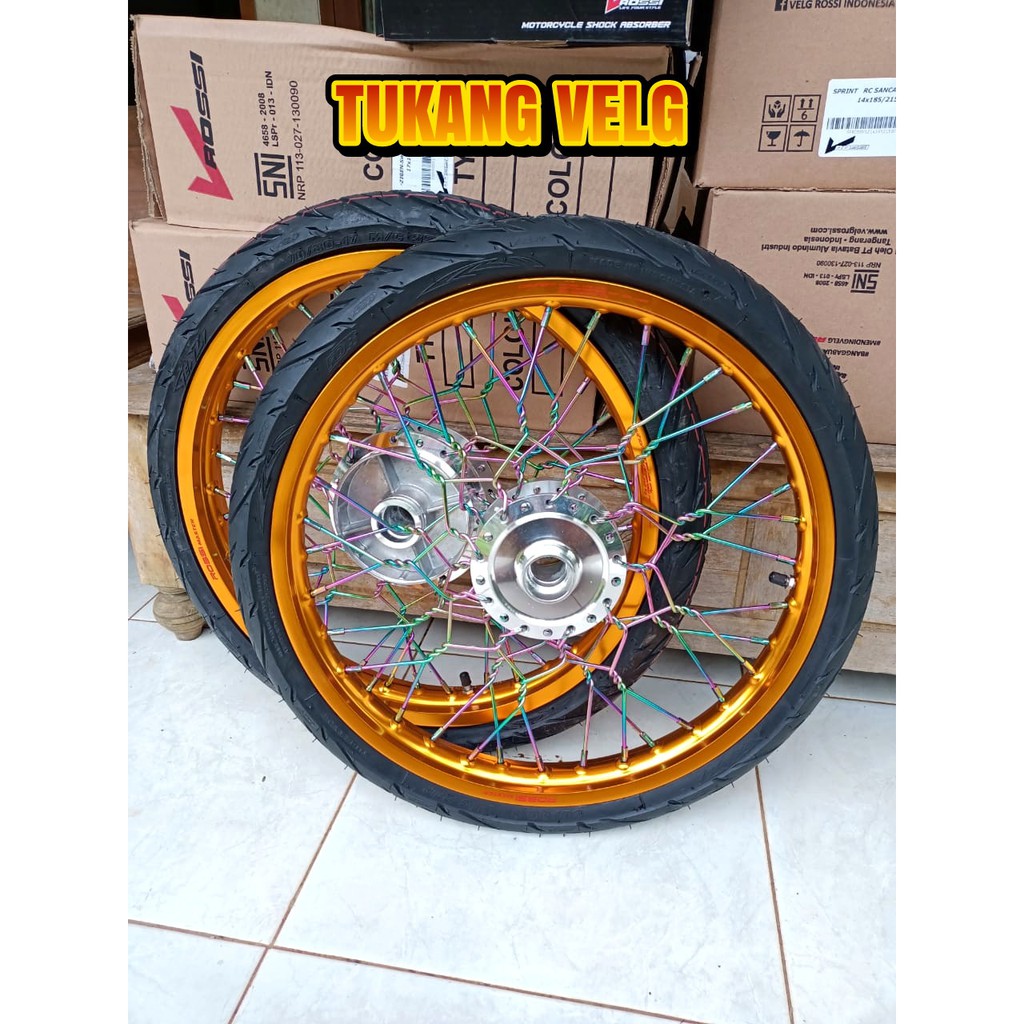 VELG JARI-JARI ULIR KEPANG VIXION NEW DAN VIXION OLD PAKETAN PLUS BAN