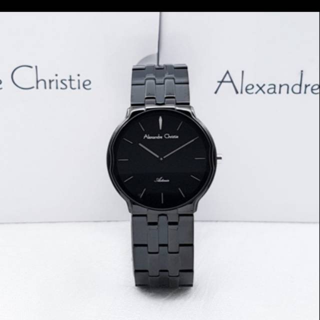 ALEXANDRE CHRISTIE AC8616 FULL BLACK WANITA. ORIGINAL GARANSI RESMI 1 TAHUN