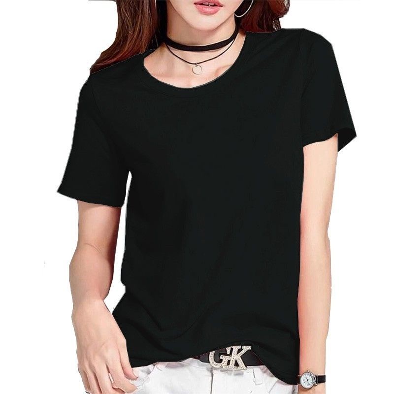 Kaos Wanita/Kaos Polos wanita/Lengan Pendek/Atasan Wanita/T-shirt Atasan Polos/Kaos Distro/O-neck