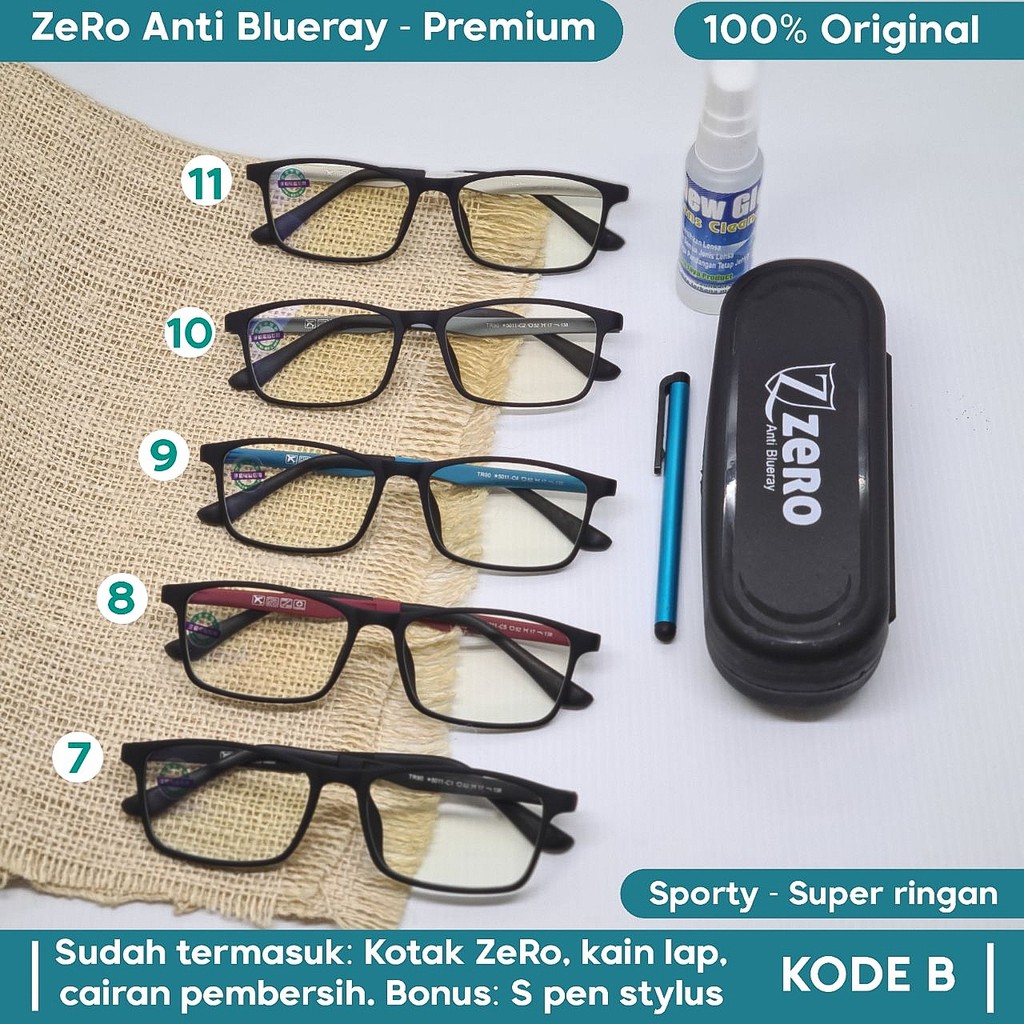 Kacamata Anti Radiasi | Zero B7-11 | Kacamata Radiasi | Kacamata Radiasi HP | Kacamata Radiasi Wanit