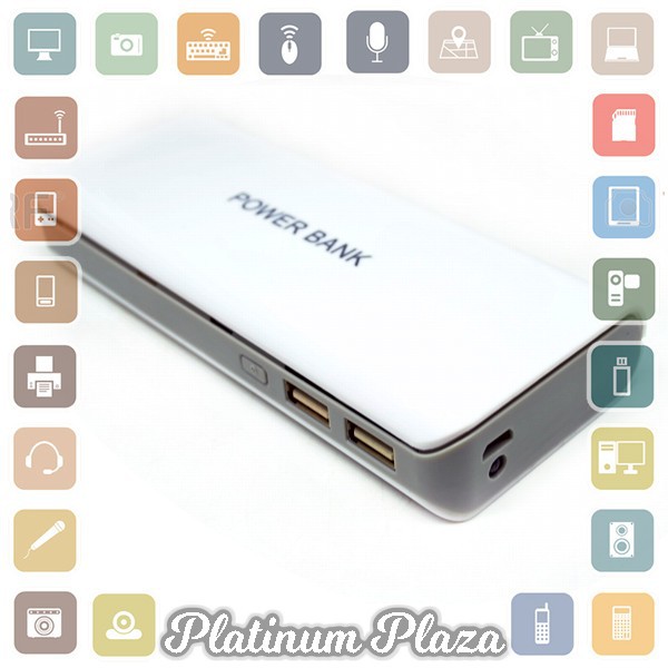 Case Power Bank untuk 5Pcs 18650 - White`5Z8QEE-