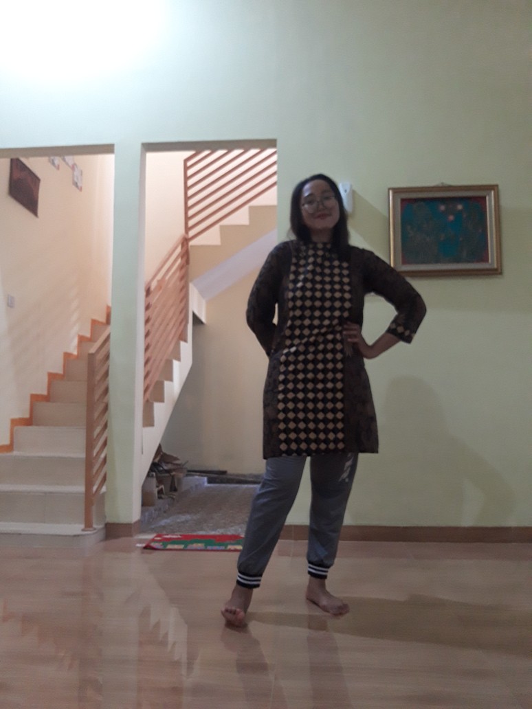 Tunik Batik Sogan || Dress Batik Wanita || Atasan Batik Perempuan || Batik Kantoran ( Cod )