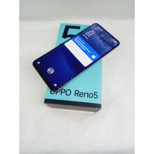 Oppo reno 5 128gb Second hp seken handphone bekas lengkap bisa cod banjarmasin murah lecet-6