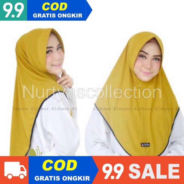 Nurtyascollection - JILBAB AL DHANS BERGO HIJAB JERSEY PREMIUM