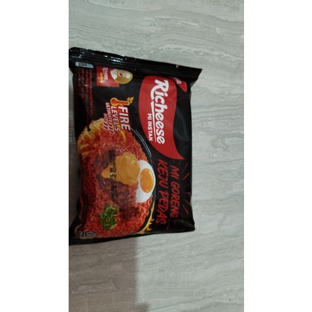

mie richeese goreng level 5