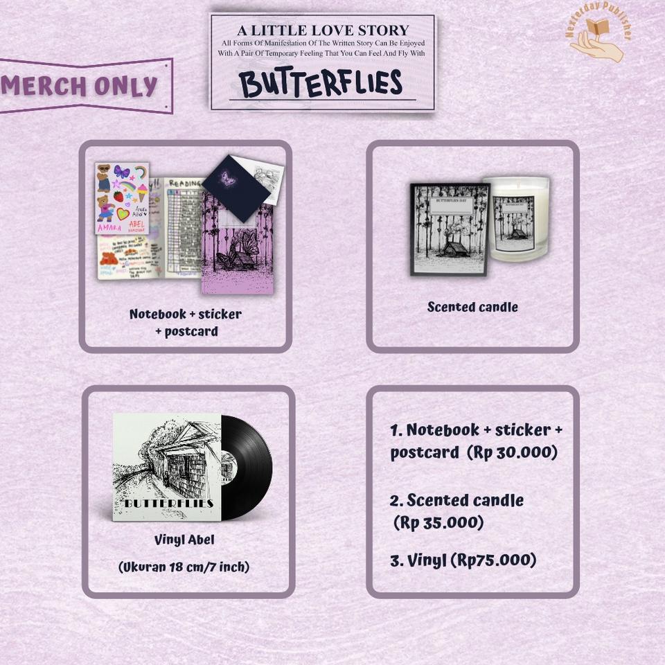 Best Seller.. Ready Stock Merchandise Butterflies Penulis : ALE [ALESACAKES]