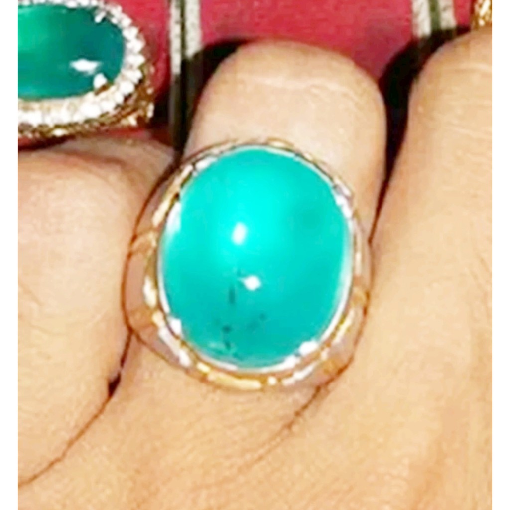 BACAN PALAMEA batu akik natural bacan palamea relaxa super kristal size 15,5mm