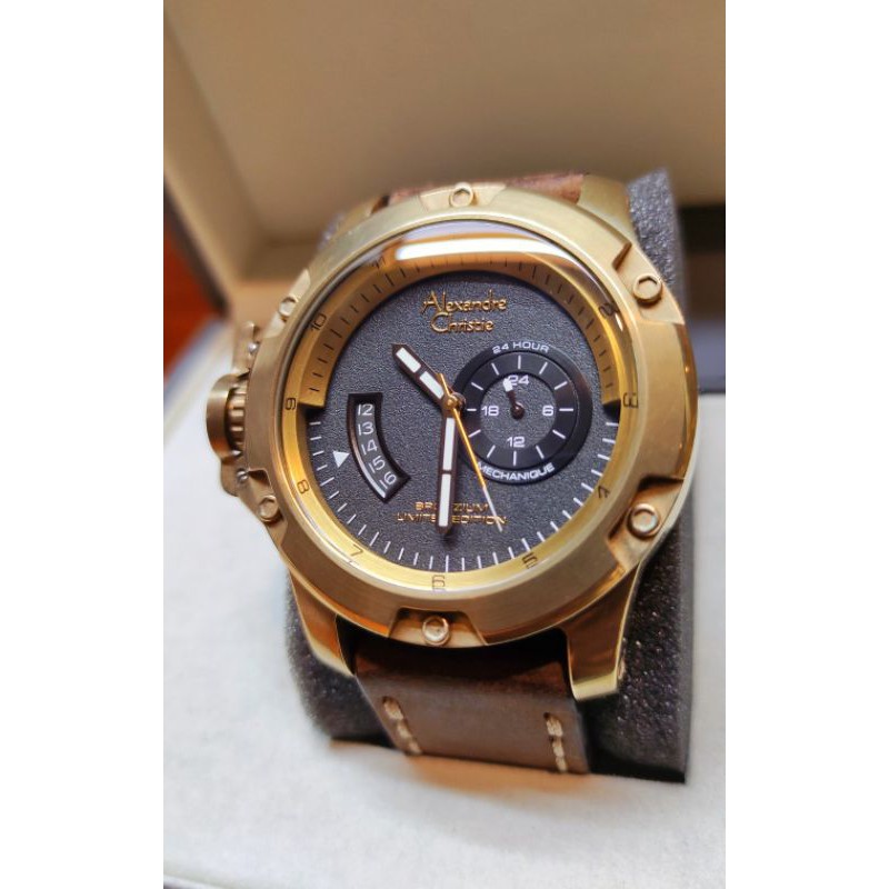 Jam Tangan Alexandre Christie AC 6481 BRONZIUM LIMITED EDITION