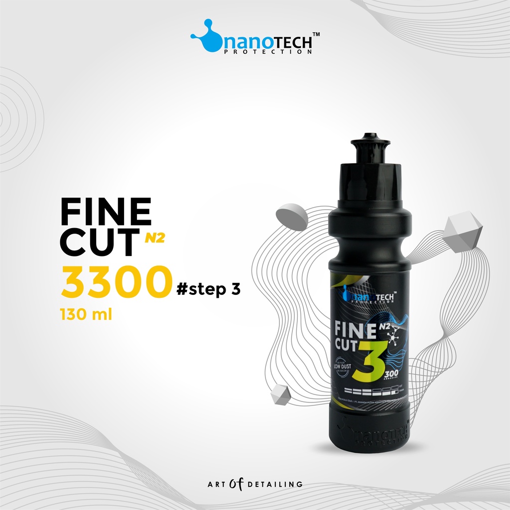 COMPOUND POLISH STEP 3 / FINE CUT 3300 - nanoTECH PROTECTION  - Penghilang Baret Cat Mobil Motor - Obat Poles Cat Mobil - Kompon Penghilang Baret - Swirl Remover - Kompon Poles - Kompon Polish - Pengkilap Cat - Rubbing Compound - Poles Magic - not Menzera