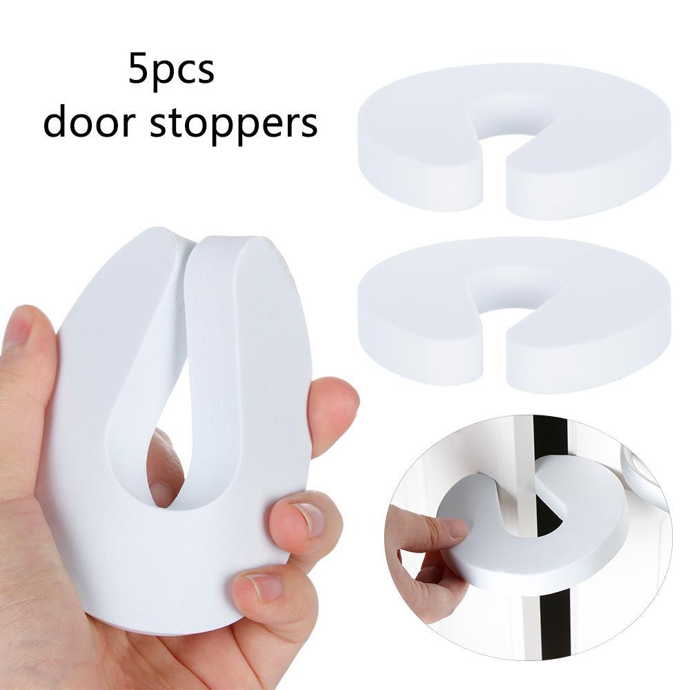 Suyo 5pcs Door Stopper Rumah Pelindung Jari Bayi Tahan Lama