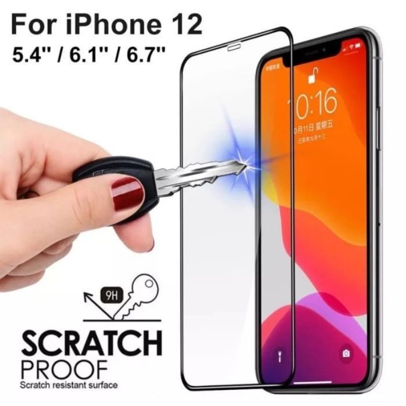 Tempered Glass iphone 12/ 12 Pro/ 12 Mini/ 12 Pro Max Full Cover