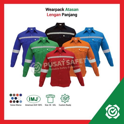 Atasan Lengan Panjang Baju Safety Wearpack IMJ Jumbo 3XL-6XL