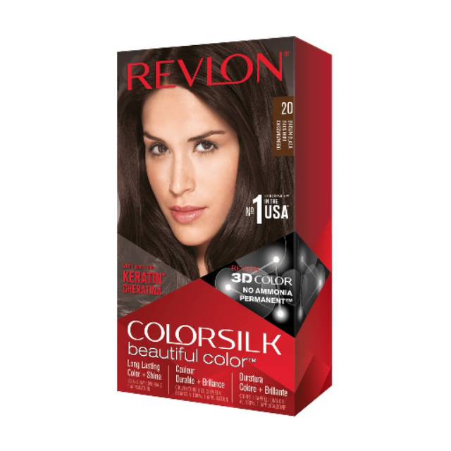 Revlon Colorsilk Hair Color Cat Rambut - Brown Black 020