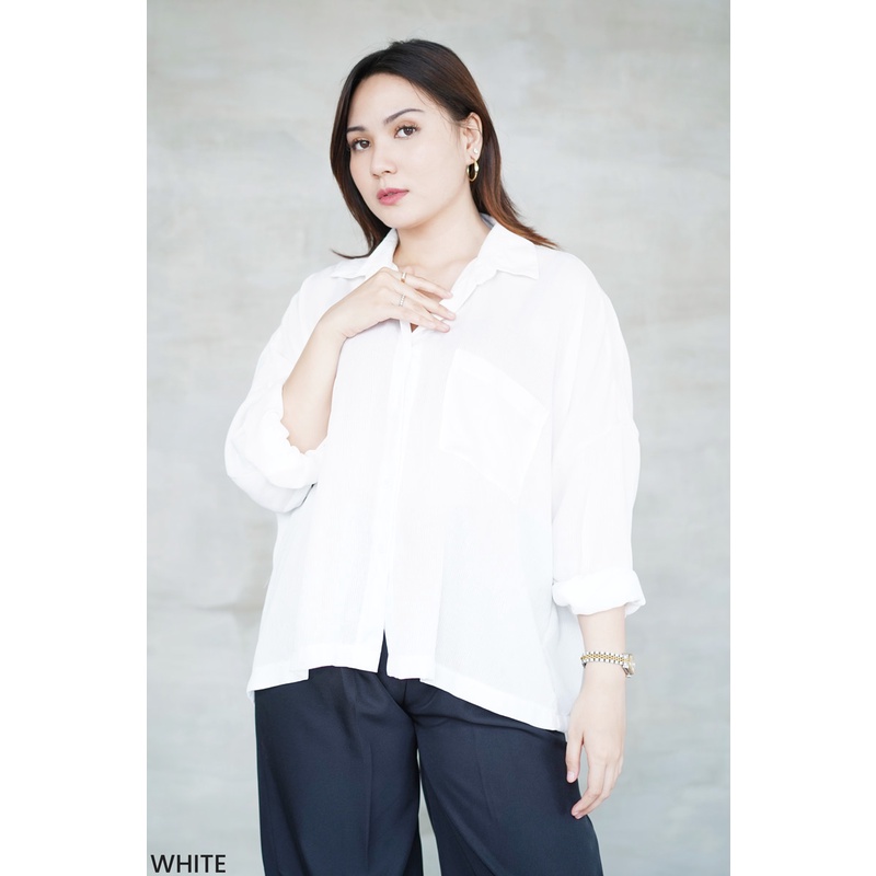 Megumi Kemeja Oversized Shirt Atasan Wanita