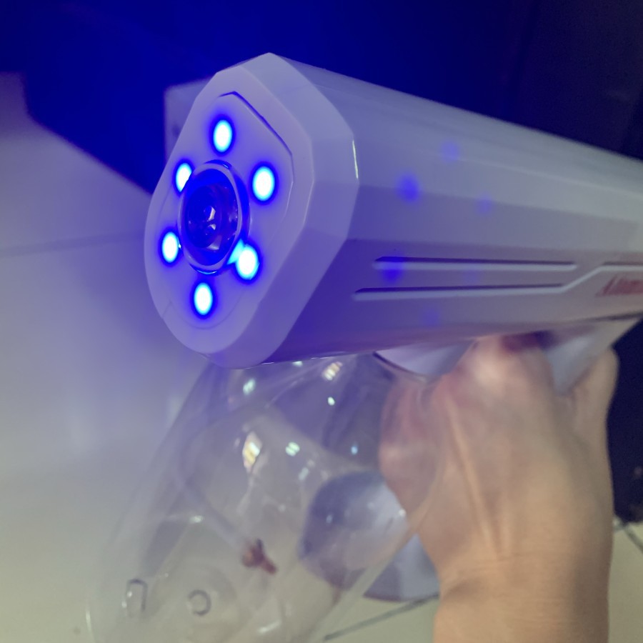 Nano spray gun disinfektan wireless - electric disinfectant blue light