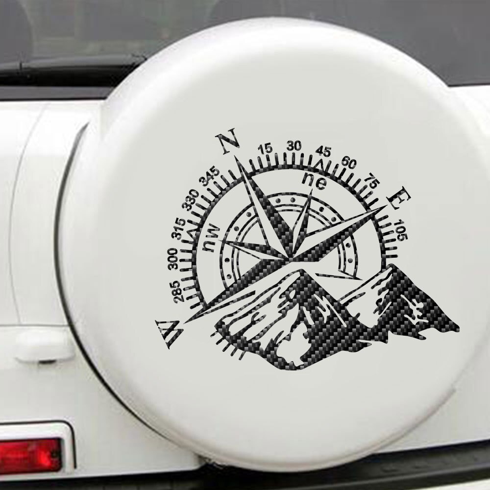 Car Laser Sticker Mountain Compass Fashion Auto Body Styling Decoration Decal Colorful Rear Windshield Stickers