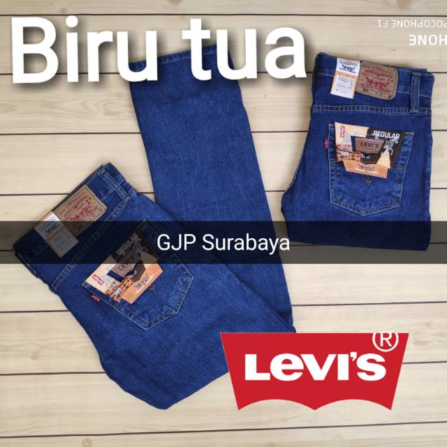 celana kerja pria jeans denim panjang size 27 - 38