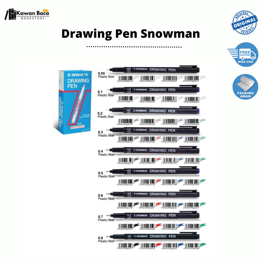 

Drawing Pen Snowman FT 700 Semua Ukuran