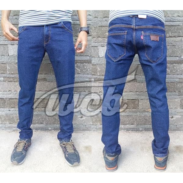 CELANA JEANS LEVIS SLIM FIT BIOWASH KEREN / BIRU TUA