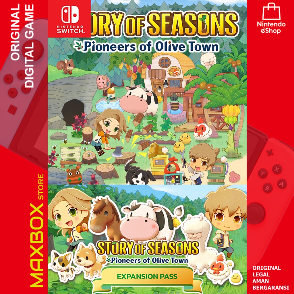 Jual STORY OF SEASONS Pioneers of Olive Town + Expansion Pass Set Nintendo Original Game