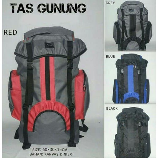 Tas Ransel Gunung Travell Piknik Camping 60L Bahan Tebal Berkualitas***