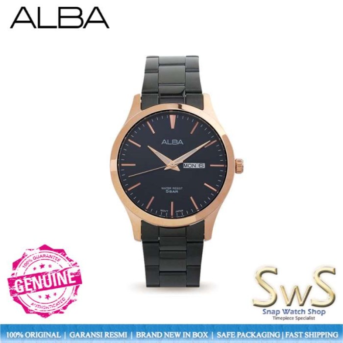 ALBA AJ6122X1 40 mm Original Jam Tangan Pria