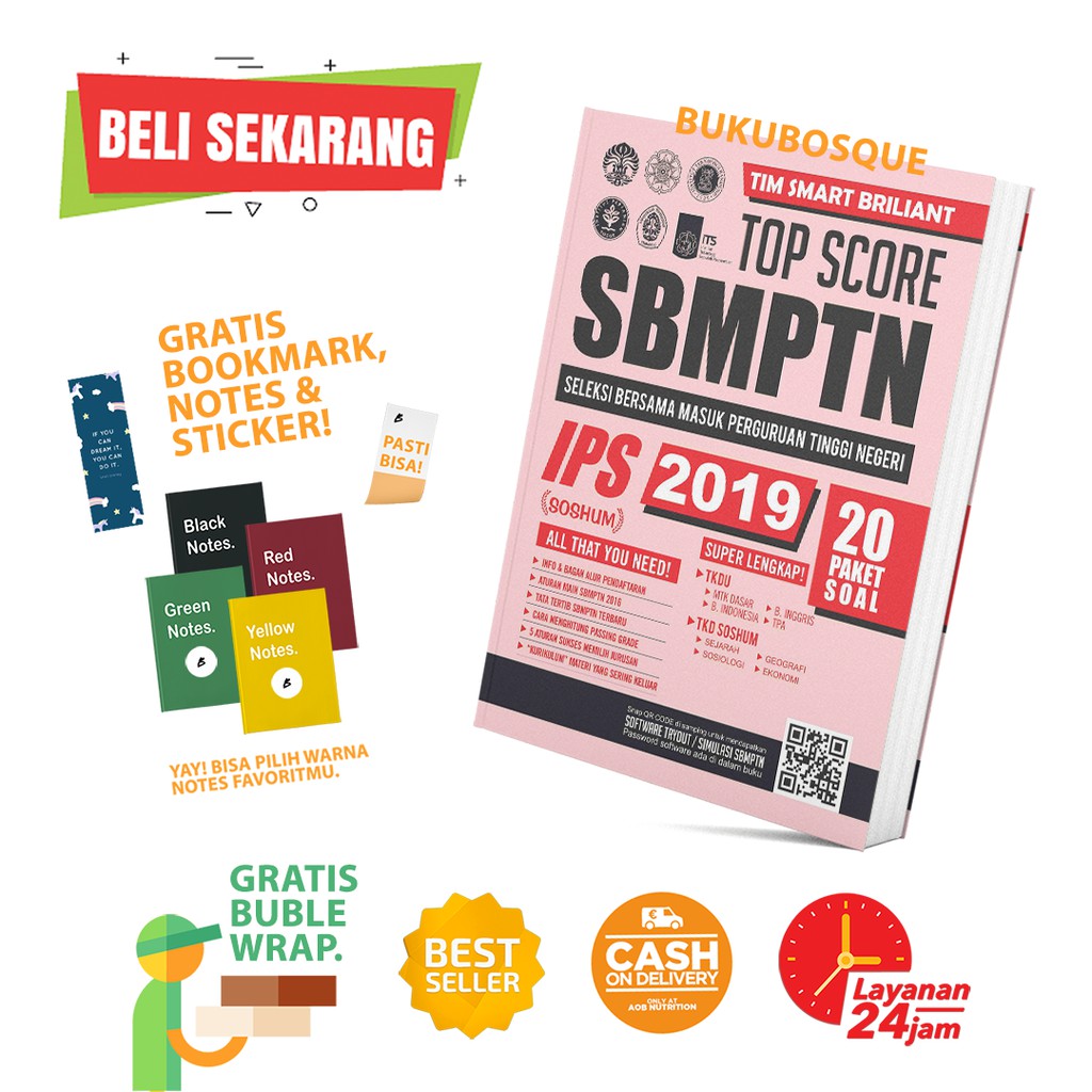 HARGA PROMO!!! TOP SCORE SBMPTN IPS 2019 - BESTSELLER ...