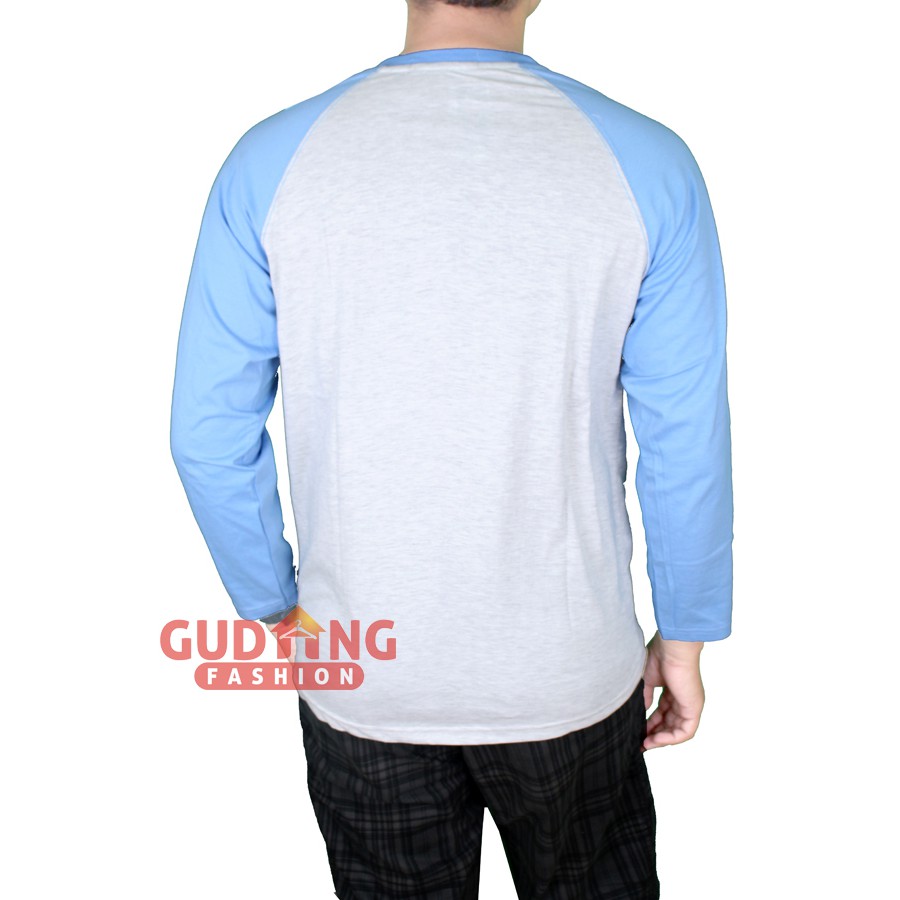 Kaos Raglan Panjang Pria Keren - PLS 96