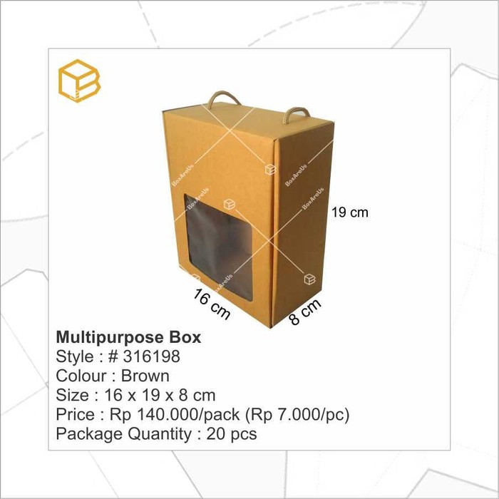 

Langsung Order 316198 | Multipurpose box. gift box. souvenir. box. corrugated box Limited