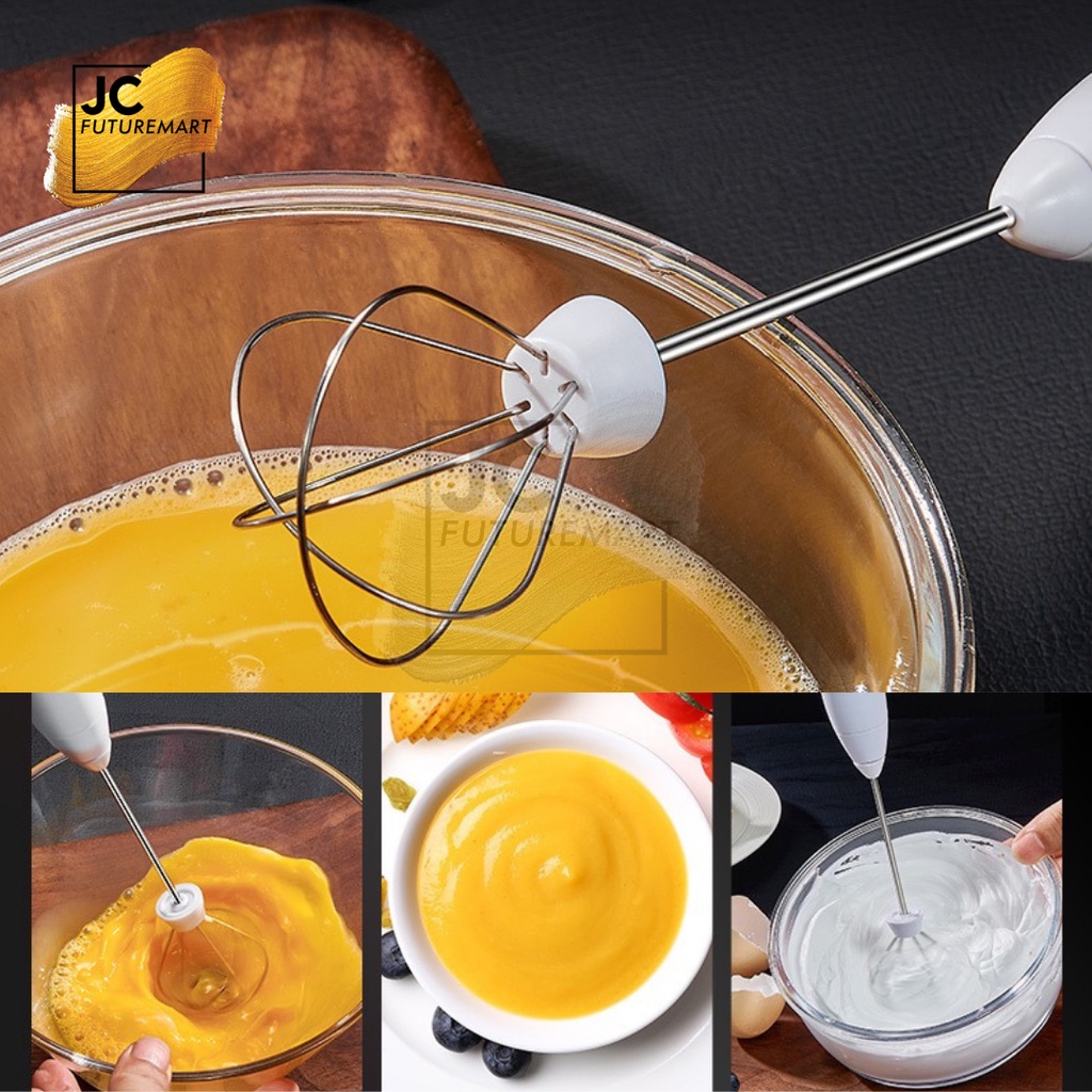 MILK FROTHER 3 WHISK RECHARGEABLE / EGG MIXER PENGOCOK TELUR DAN SUSU