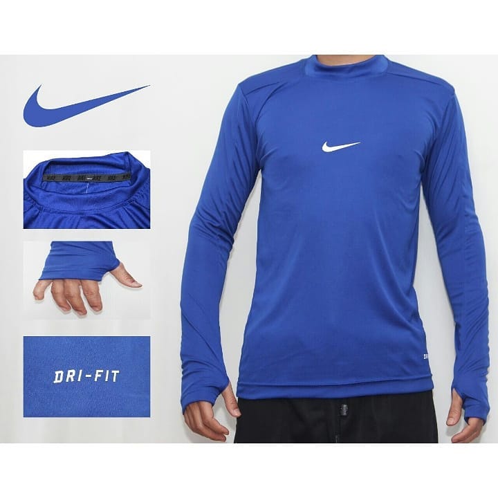 Manset Baselayer Nike Panjang Hitam Thumbole