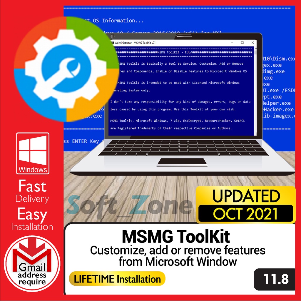 

MSMG TlKt 11.8 - Cstmz, Add r Rmv Ftrs frm Mcrsft Wndw [WINDOWS x64] - Dgtl Dwnld