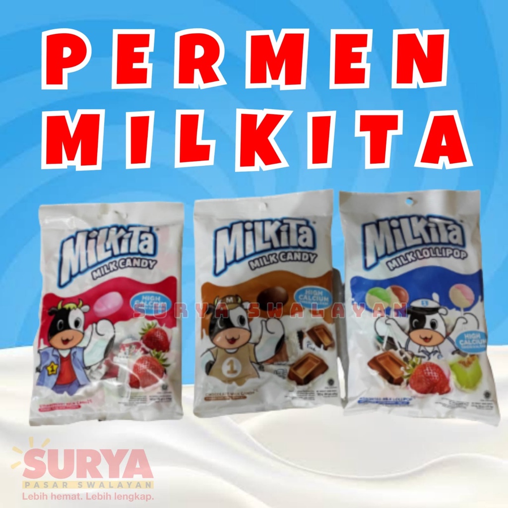 

Permen Milkita MIlk Candy 120 gr isi 4 gr x 30 pcs All Varian #PAS