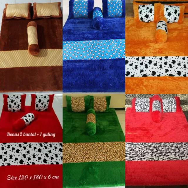 Kasur Bulu Kasur Rasfur Lipat MOTIF