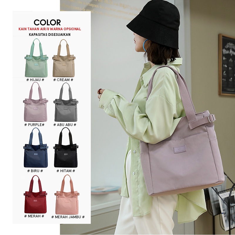 COLORFUL FOX 0441 TOTEBAG LAPTOP  WATER RESISTANT Tas Selempang Wanita Shoulder Bag Wanita Hand Bag Wanita WATCHKITE BAEOS