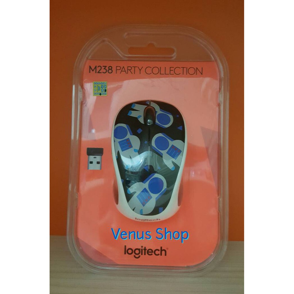 Cuci Gudang LOGITECH WIRELESS MOUSE M238 / M 238 PARTY COLLECTION SPACEMAN Murah