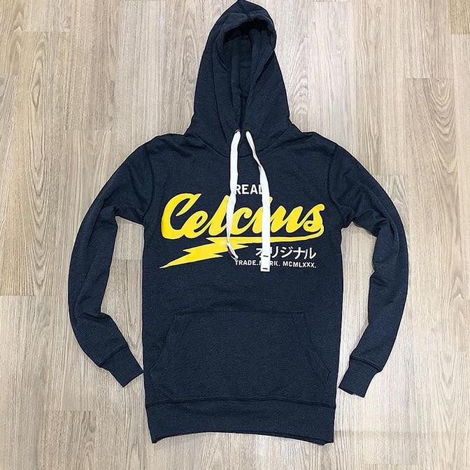Hoodie Celcius Slim Stretch Pullover Hoodie Navy Blue Original No Zara .Deevagrosir.Olshop