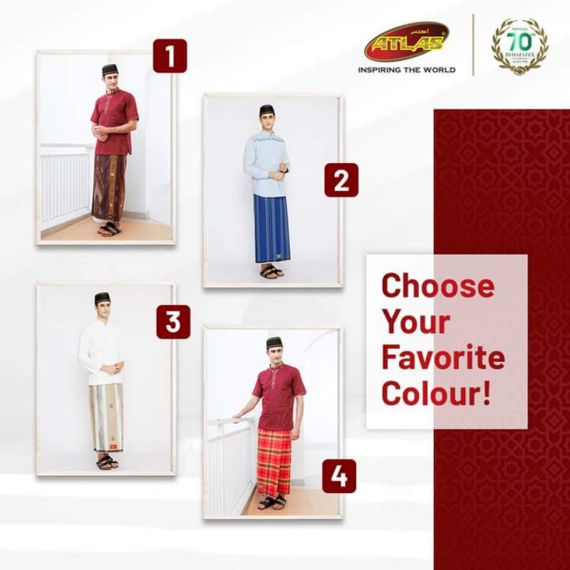 Sarung Atlas Original BEHAESTEX. Sarung Atlas Junior/Favorit/Idaman/Idola/Premium/Universal/Serat Ka