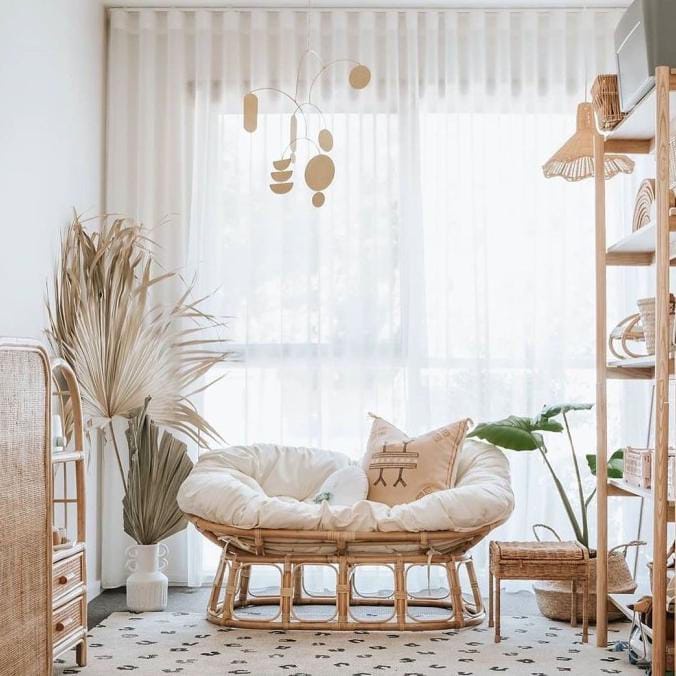 Kursi Sofa Santai Mamasan Rotan Empuk Plus Busa / kursi rotan busa berkualitas / set kursi rotan dan