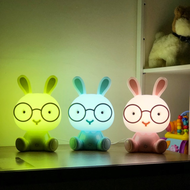 MINI CARTOON TABLE LAMP - Lampu tidur lampu meja hello kitty piggy bunny lampu hias