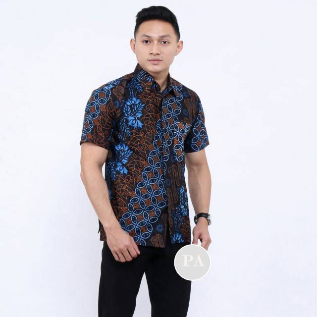 Batik Couple NotoArto Batik IPNU-IPPNU Kemeja Pria Sogan Lawasan Manuk Kembar Katun Cap Solo B