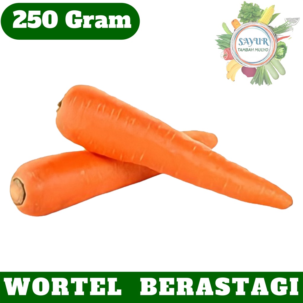 Jual Sayur Segar Wortel Impor Brastagi 250 Gr Gram Super Premium Murah