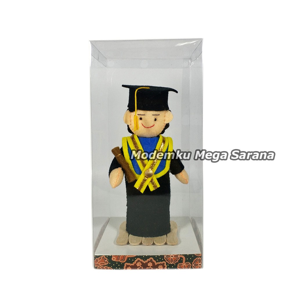 Boneka Wisuda Laki Laki FTM03 - 24x12x12 cm