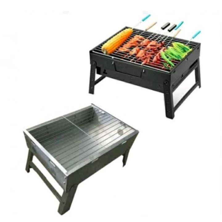 (RS)ALAT PANGGANGAN PORTABLE BBQ BARBEQUE GRILL SOSIS BASO SATE