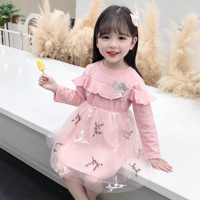 HappyOliver DRESS CLAIRE BRANCH EBV Baju Dress Anak Perempuan Import 6 bulan - 4 TahunBaju /Dress Bayi Perempuan/Gaun Bayi Perempuan/Dress Pesta/Dress Bayi