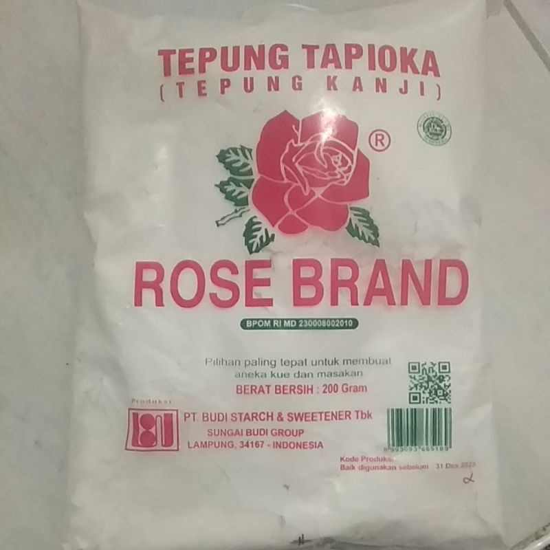 

tepung tapioka cap rose brand 200gr 1 pcs