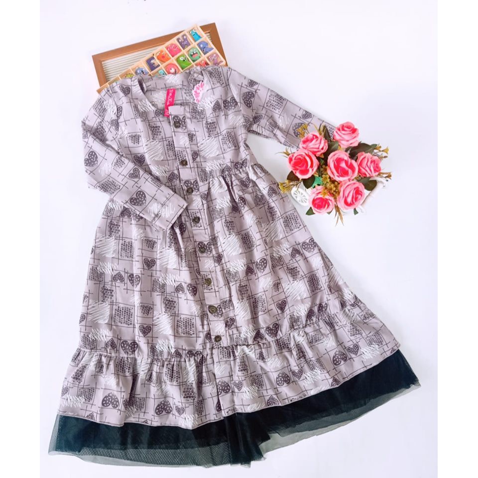 GAMIS Anak MONALLISA TUTU size 2-5 tahun BY FLOWERS KIDS