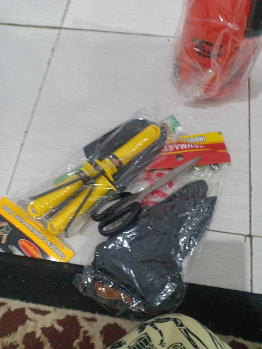 Kenmater Sarung Tangan Karet Hitam - Latex Hand Gloves